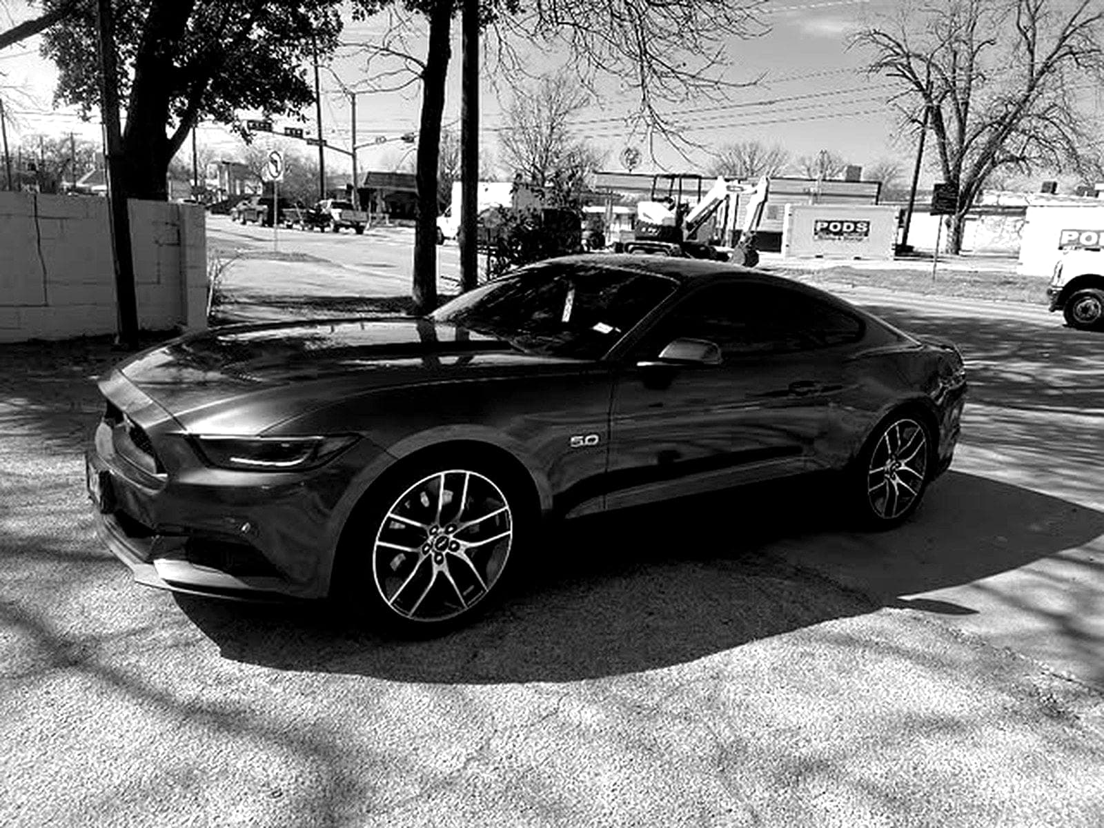 Ford Mustang GT tinted 15% with 5% rear and a windshield strip